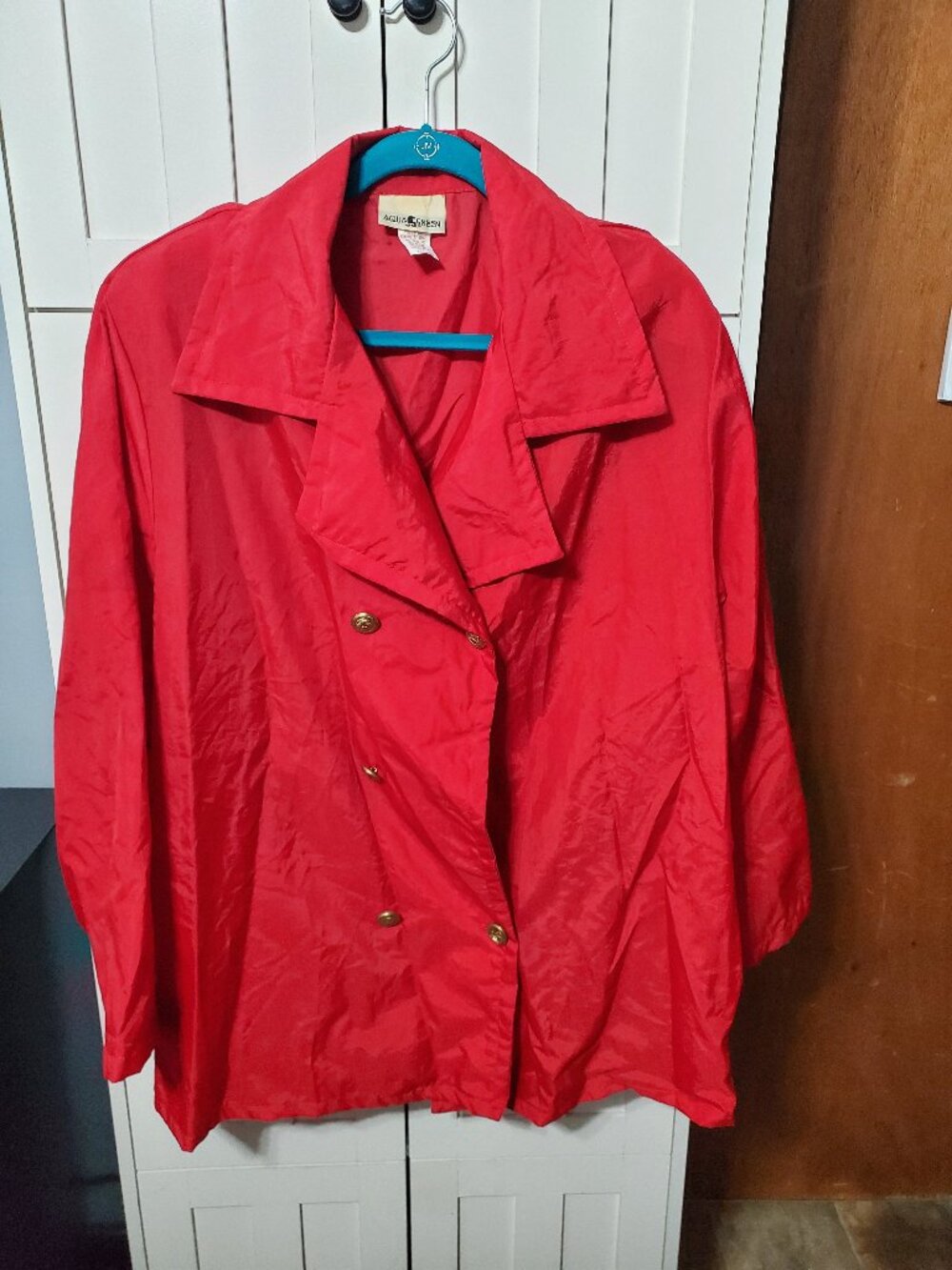 Size XL Raincoat Made in Costa Rica w/Metal Buttons